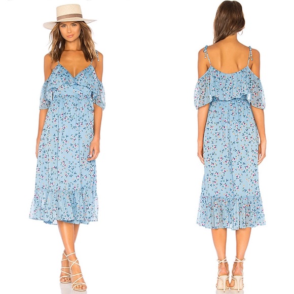 Tularosa Dresses & Skirts - Tularosa Tia Floral Wrap Midi Dress